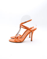 Dior Leather Spell Out Logo Heels