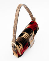 Fendi Velvet Python Baguette