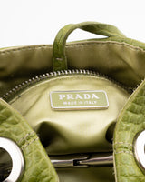 Prada Cleo Crocodile Mini Bag