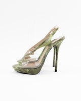 John Galliano Snakeskin Heels - EU 39