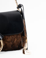 Dolce & Gabbana Fur Chain Shoulder Bag