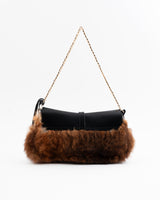 Dolce & Gabbana Fur Chain Shoulder Bag