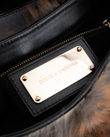 Dolce & Gabbana Fur Chain Shoulder Bag