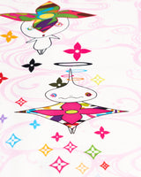 Louis Vuitton X Takashi Murakami Panda Wave Silk Scarf