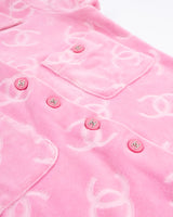 Chanel 1996 Velour Polo Top