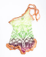 Jean Paul Gaultier Tropical Print Mesh Top