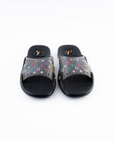 Louis Vuitton X Takashi Murakami Monogram Slides - EU 37