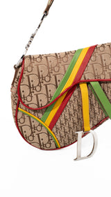Dior Monogram Rasta Saddle Bag