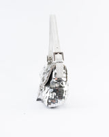 Fendi Silver Sequin Baguette