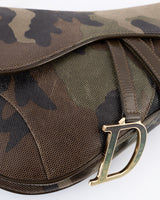 Dior Camo Saddle Bag