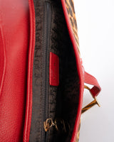Dior Leopard Print Pony Hair Saddle Bag