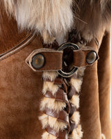 Roberto Cavalli Fur Trimmed Shearling Jacket