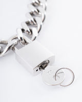 Dior Cuban Chain Padlock Necklace