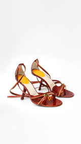 Dior Zip Croc Heels