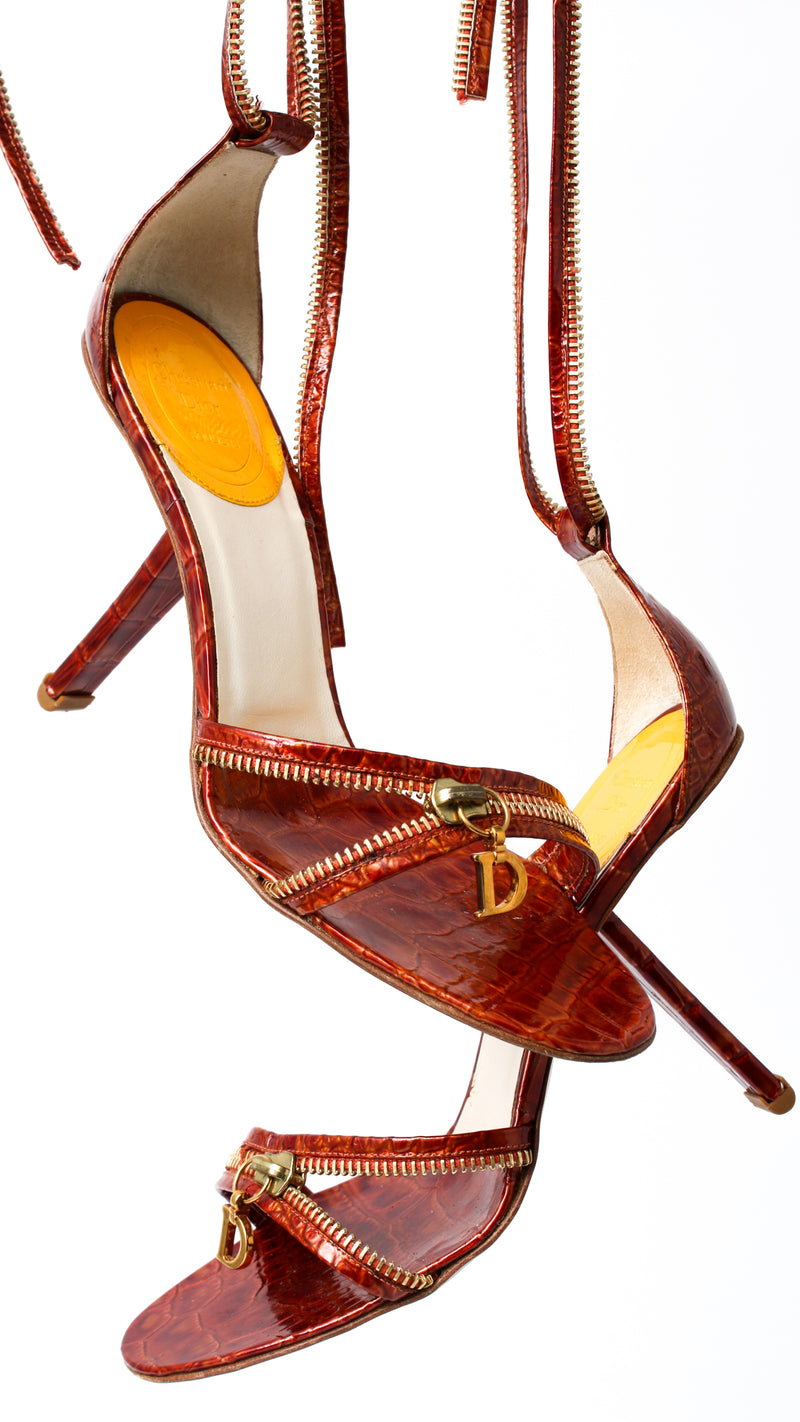 Dior Zip Croc Heels