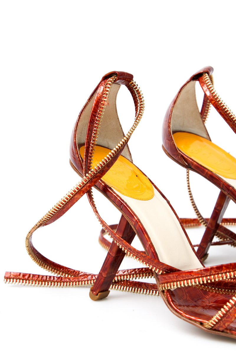 Dior Zip Croc Heels