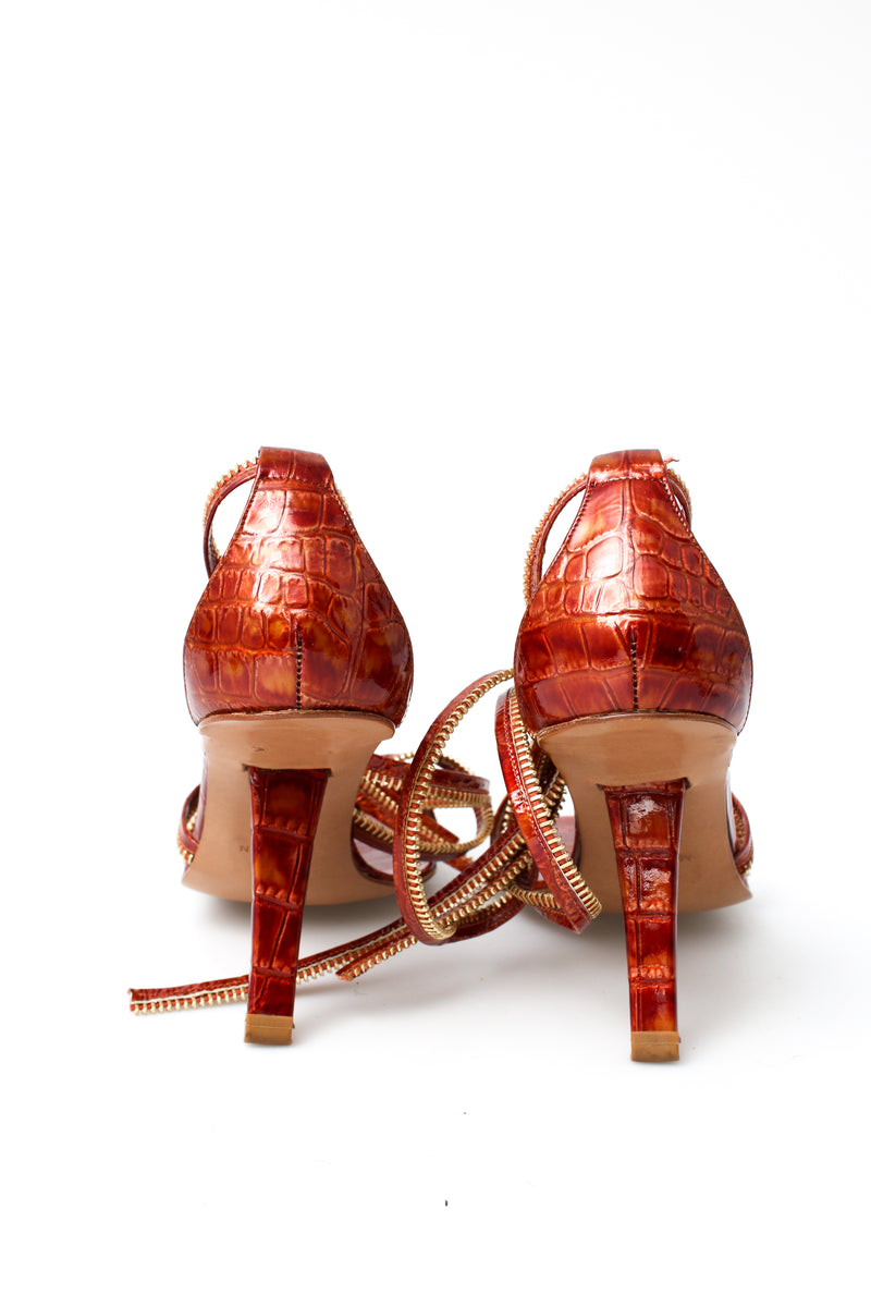 Dior Zip Croc Heels