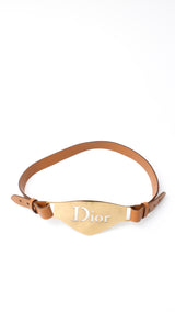 Dior Leather Logo Belt