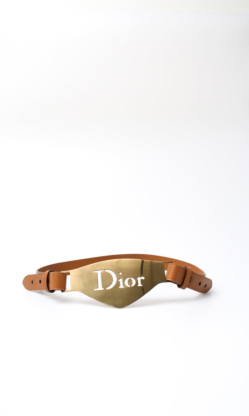 Dior Leather Logo Belt