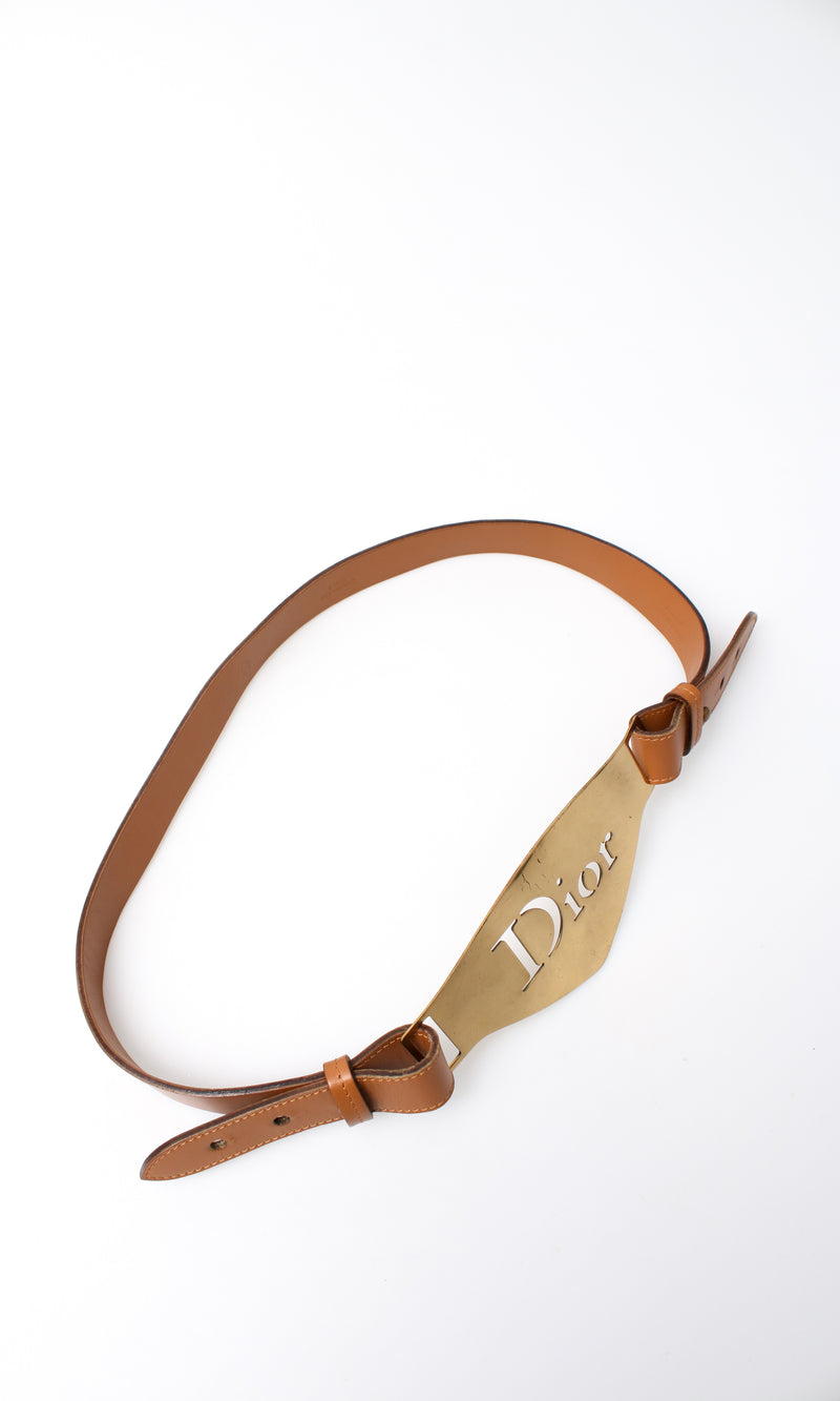 Dior Leather Logo Belt