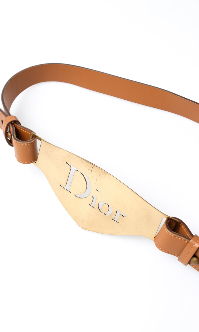 Dior Leather Logo Belt