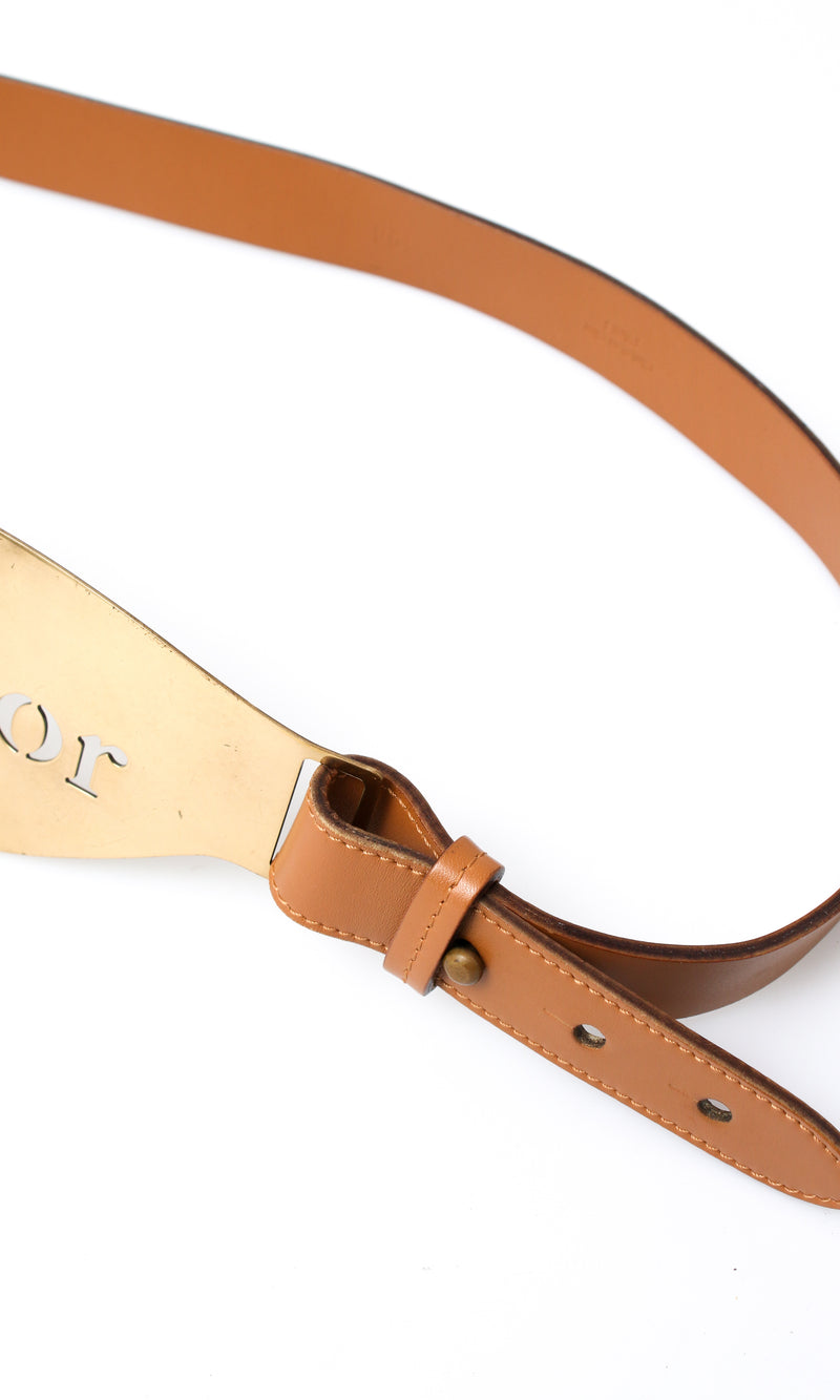 Dior Leather Logo Belt