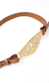 Dior Leather Logo Belt