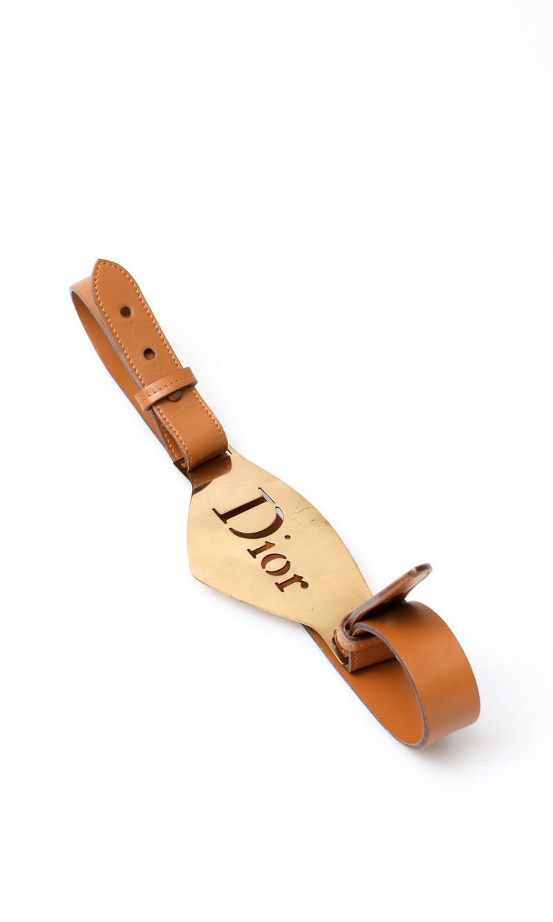 Dior Leather Logo Belt