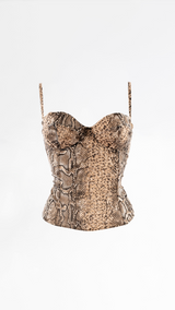 Dolce & Gabbana Snakeskin Corset Top