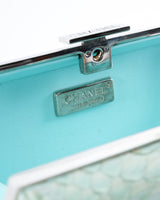 Chanel CC Python Clutch