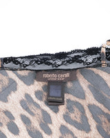 Roberto Cavalli Leopard Print Slip Dress