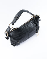 Dolce & Gabbana Python Embossed Leather Shoulder Bag