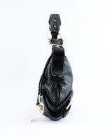 Dolce & Gabbana Python Embossed Leather Shoulder Bag