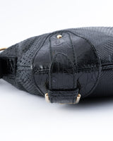 Dolce & Gabbana Python Embossed Leather Shoulder Bag