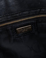 Dolce & Gabbana Python Embossed Leather Shoulder Bag