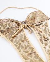 Dolce & Gabbana Metallic Leopard Print Swimsuit