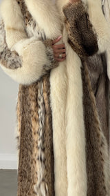Vintage Lynx Fox Fur Coat