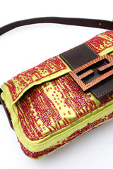 Fendi Satin Beaded Baguette Bag