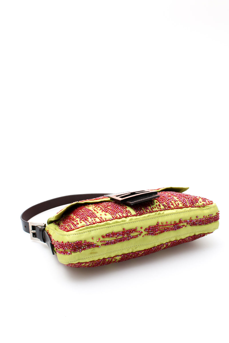 Fendi Satin Beaded Baguette Bag
