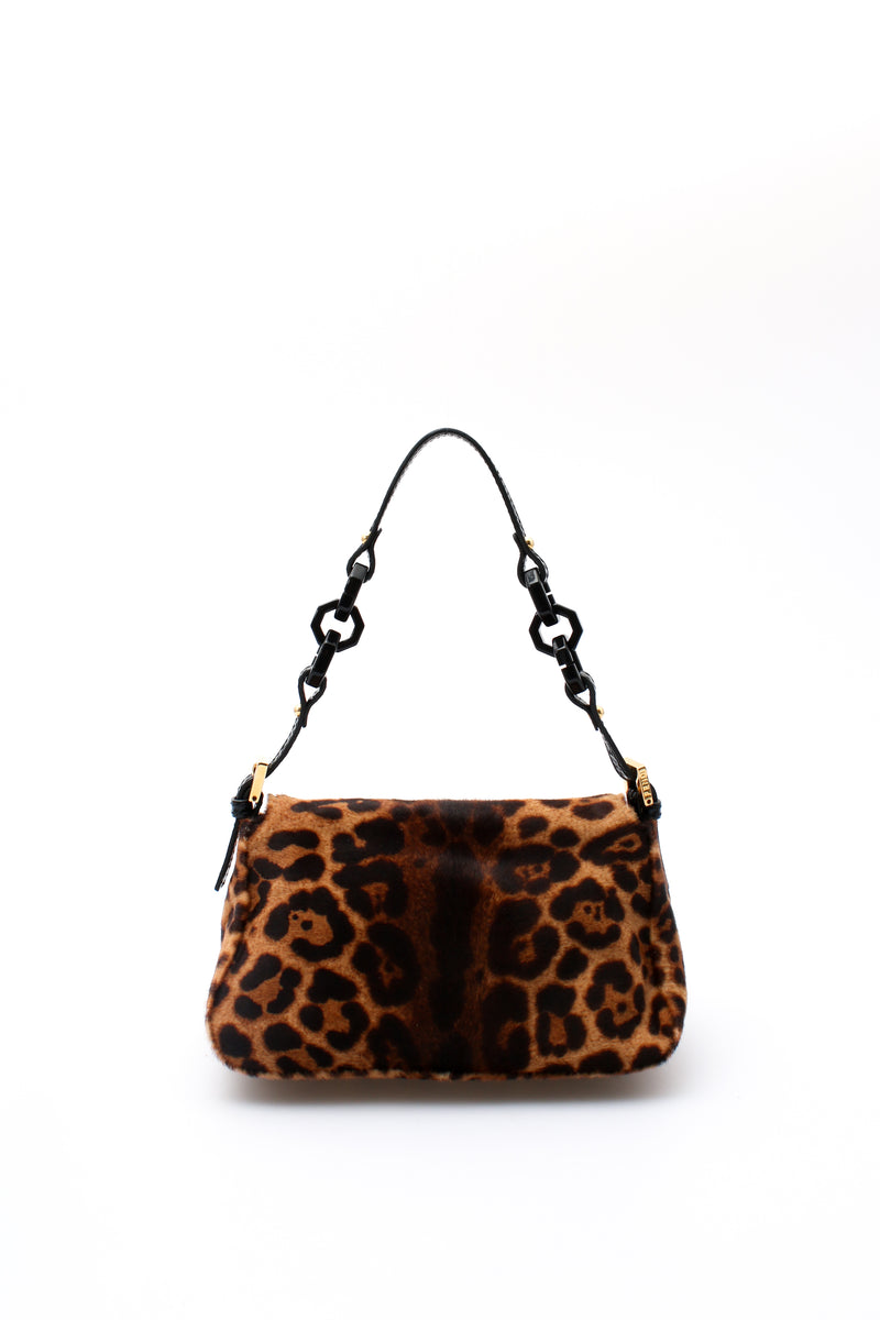Fendi Leopard Pony Hair Mini Mamma Baguette