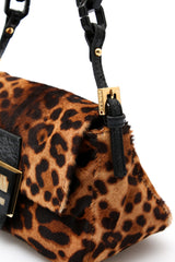Fendi Leopard Pony Hair Mini Mamma Baguette