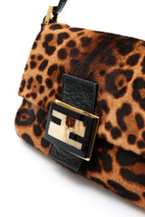 Fendi Leopard Pony Hair Mini Mamma Baguette