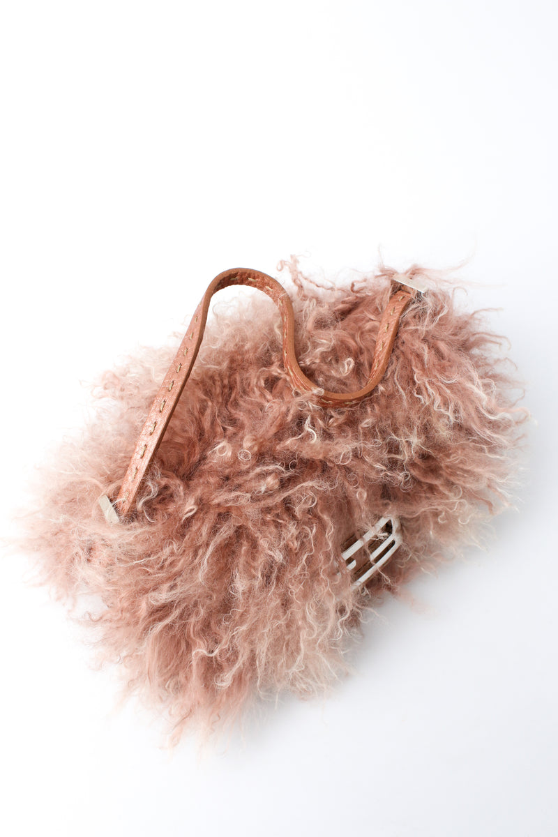 Fendi Mongolian Fur Baguette Bag