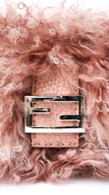 Fendi Mongolian Fur Baguette Bag