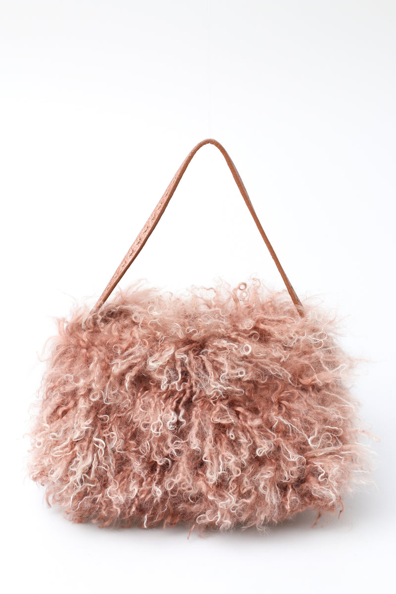 Fendi Mongolian Fur Baguette Bag