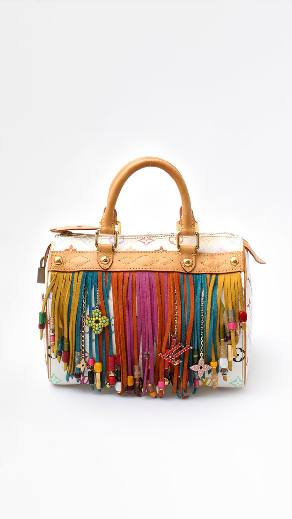 Louis Vuitton X Takashi Murakami Monogram Fringe Speedy 25