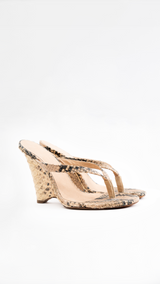 Yeezy Season 8 Python Thong Heels - EU 39
