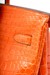HERMÈS BIRKIN 35 - CROCODILE POROSUS ORANGE