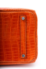 HERMÈS BIRKIN 35 - CROCODILE POROSUS ORANGE
