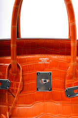 HERMÈS BIRKIN 35 - CROCODILE POROSUS ORANGE